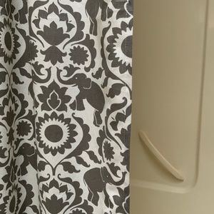 Elephant Folk Art Upholstery/Curtain Fabric.  SOLD